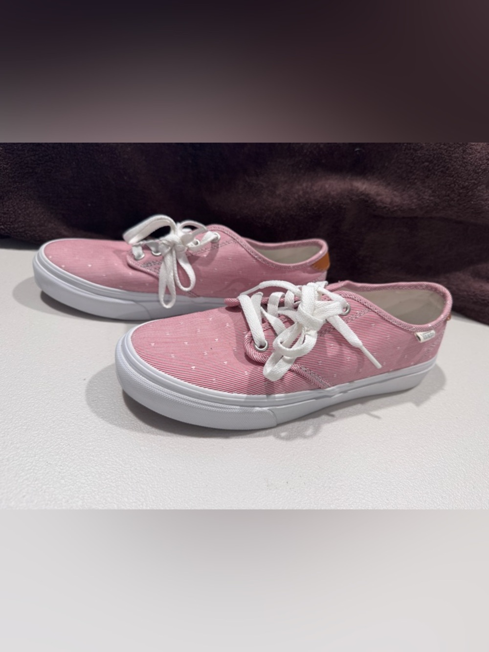 Vans Classic UltraCush Off The Wall Red/White Canvas Skate Shoes Size 8 Womens